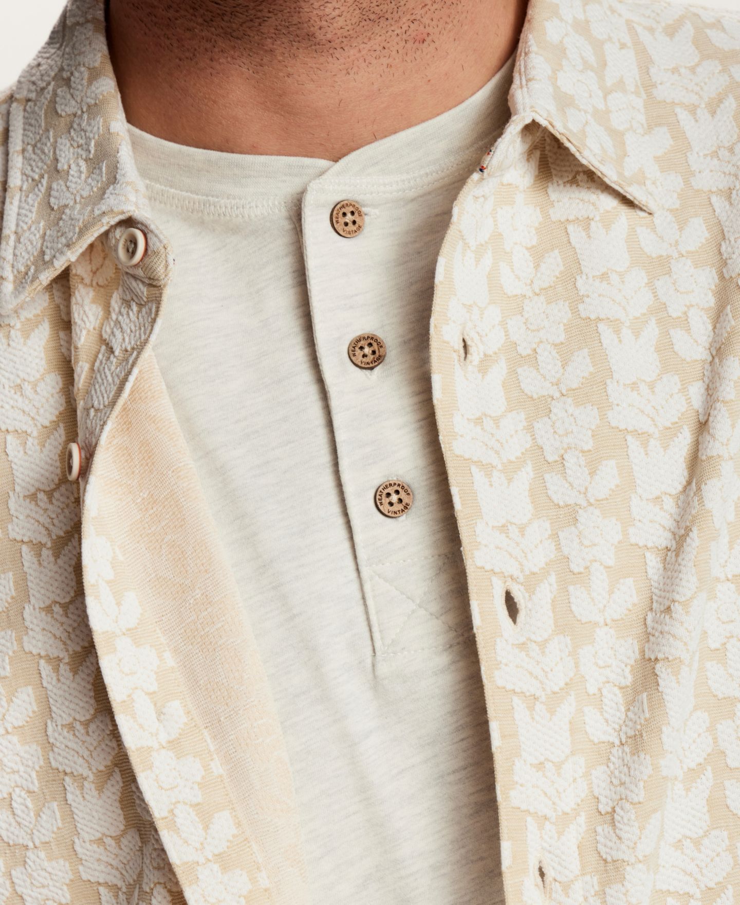 Мужские шорты Weatherproof Vintage Floral Jacquard, цвет: Biege — фото 6