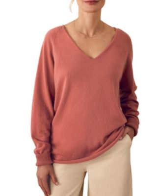 Women's British Geelong Relaxed V-Neck Sweater