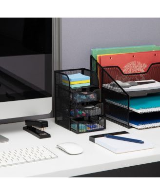 Mesh Binder Clip Basket Office Storage