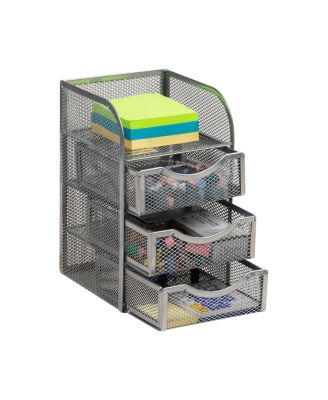 Mesh Binder Clip Basket Office Storage