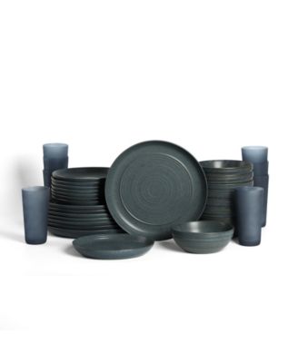 Elio 32-Pc. Dinnerware & Glassware Set, Service For 4
