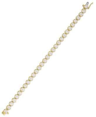 IGI Certified Diamond Tennis Bracelet (10 ct. t.w.) in  14k Yellow Gold