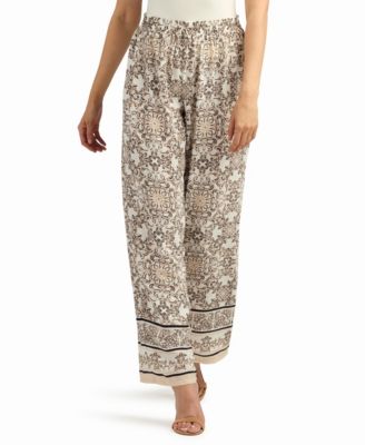 Women's Printed Pull-On Pants