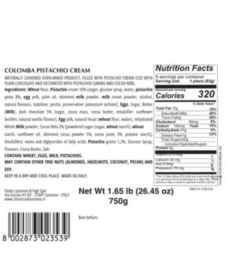 Zia Pia Pistachio Cream Colomba Cake, 26.5 oz.