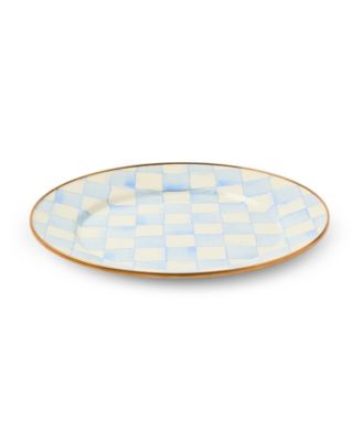 Sky Check Dinner Plate