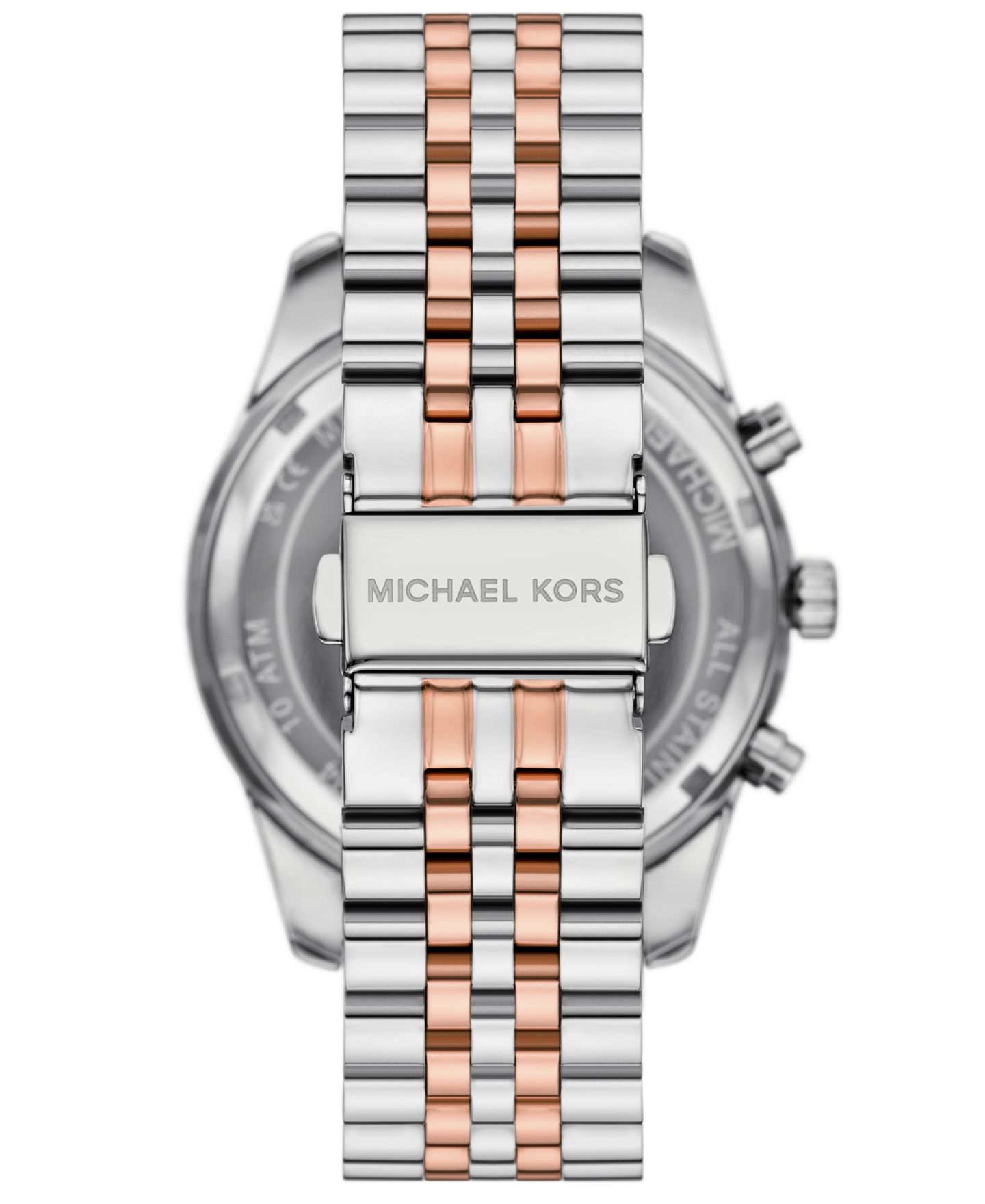 Мужские часы Michael Kors Lexington Automatic Three-Hand Two-Tone Stainless Steel Watch 45mm — фото 3