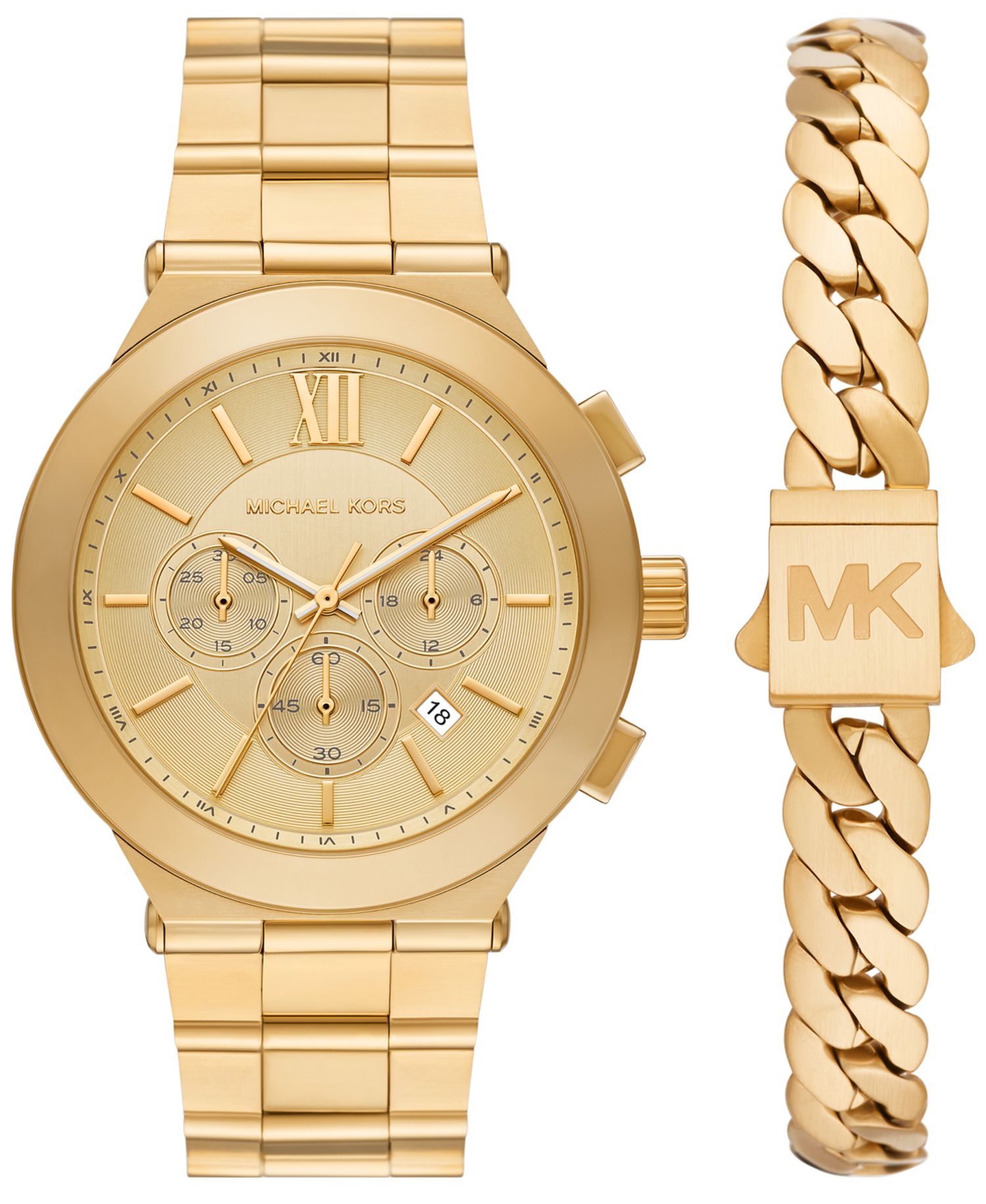Men's Billie Quartz Chronograph Gold Stainless Steel Watch 44mm