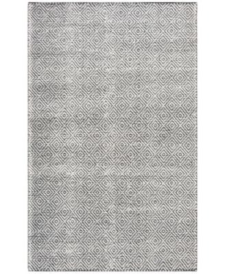 Eleanora LRL6503B Black and Cream 5' X 8' Area Rug