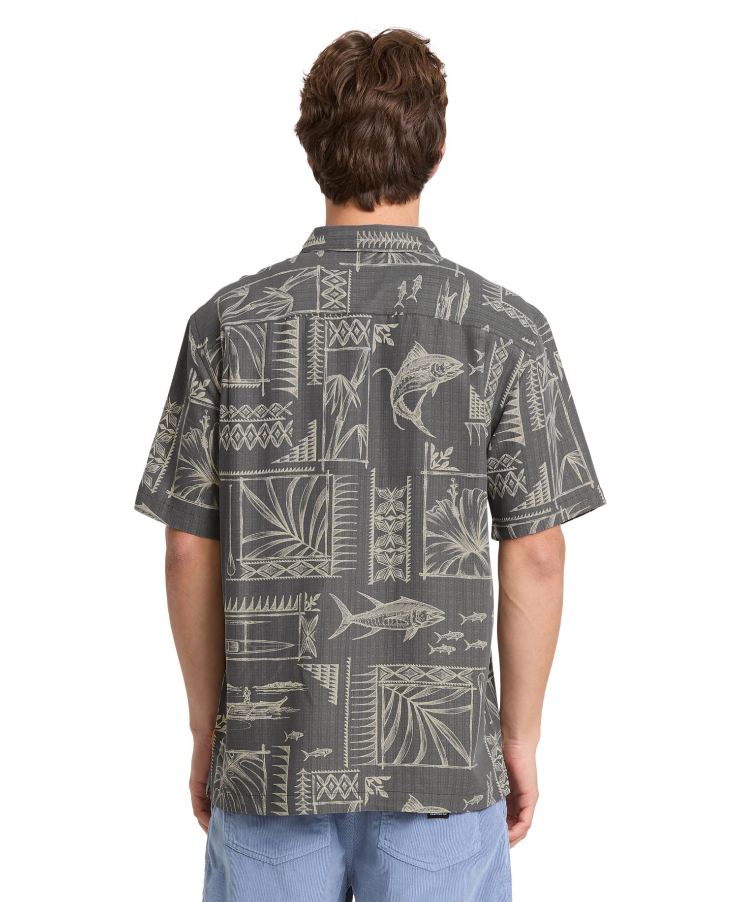 Quiksilver Men's Short -Sleeve Paradise Bay Shirt