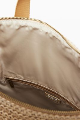 Women's Large modular raffia backpack