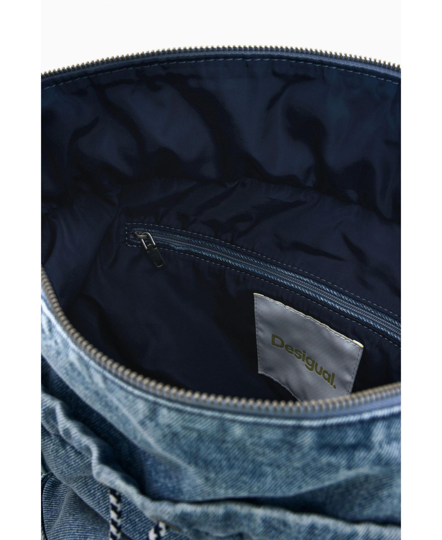 Рюкзак Desigual Multi-position denim, цвет: Средний синий — фото 6