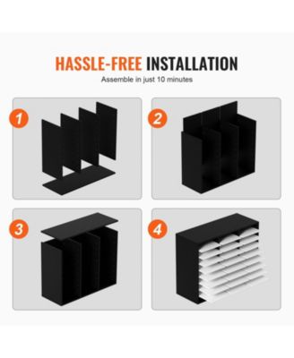 27 Compartment Adjustable Wood Literature Organizer for Office Storage