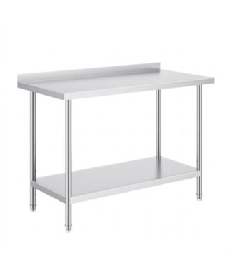 Heavy Duty Stainless Steel Work Table 24 x 48 x 36 in for Restaurant and Home Use