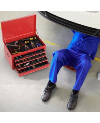 24 Inch Tool Chest Case with 6 Drawers and Top Storage for Garage Repair Shop and Warehouse