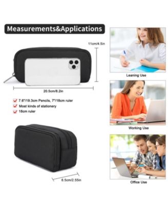 Pencil Case Pouch Aesthetic Box Office Stationery Organizer Simple Sturdy Multifunctional Bag