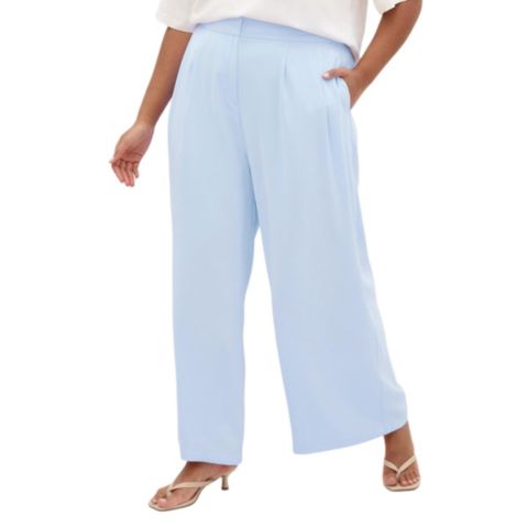 Женские брюки CITY CHIC Holly Wide Leg, цвет: Небесно-голубой