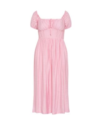 Women's Ariella Crochet Trim Midi Dress