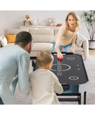 Air Hockey Table with LED Scoreboard and Powerful Motor