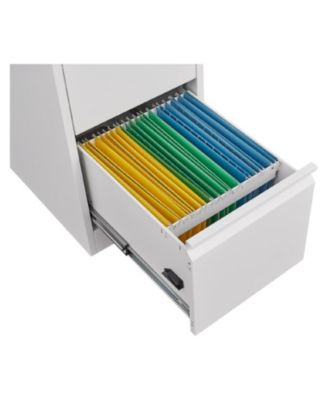 Metal Vertical Filing Cabinet with Lock and 3 Drawers