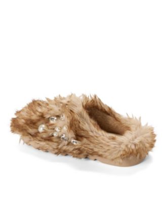 Women's Annabelle Pile Clog Slipper with Embellishment