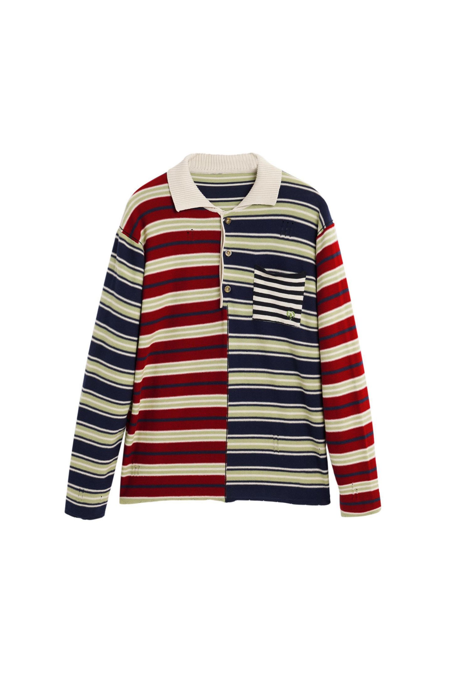 Мужской свитер Desigual Striped, цвет: Тёмно-синий — фото 6