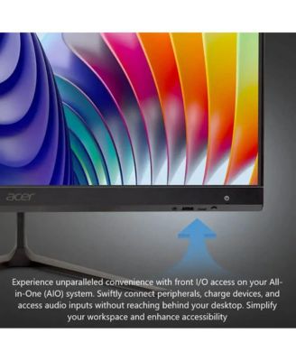 24" All-in-One Desktop Intel Core i3 1305U 8GB RAM Intel UHD Graphics 512GB SSD Windows 11 Home Full HD IPS 120Hz - Black