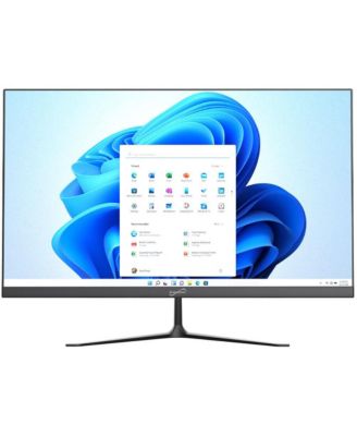 27" All-In-One Desktop Computer Intel Quad-Core N100 16GB RAM 512GB SSD Intel UHD Graphics Windows 11 – Gray