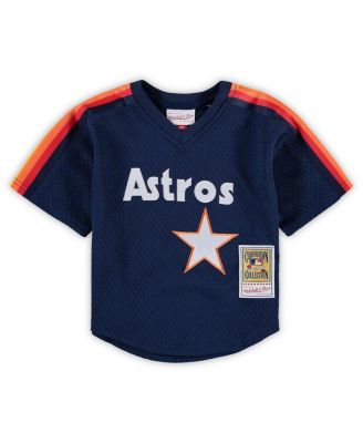 Preschool Toddler Nolan Ryan Navy Houston Astros Cooperstown Collection Mesh Batting Practice Jersey