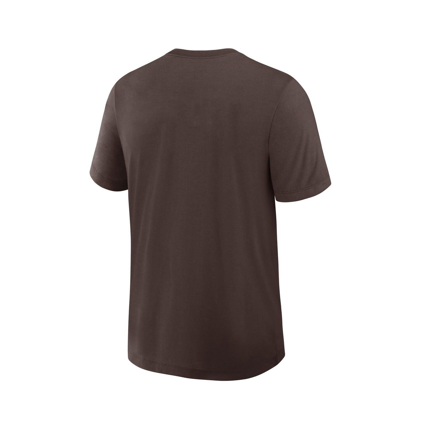 Мужская футболка Nike Brown San Diego Padres Authentic Collection Early Work Tri-Blend Dri-FIT — фото 3