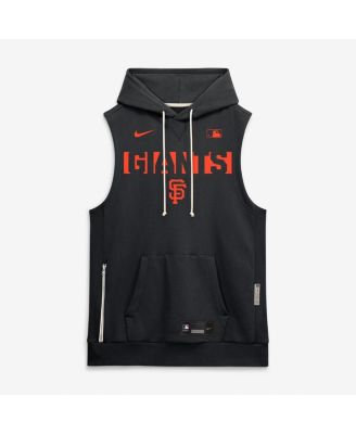 Men's Black San Francisco Giants Authentic Collection Standard Issue Dri-FIT Sleeveless Hoodie