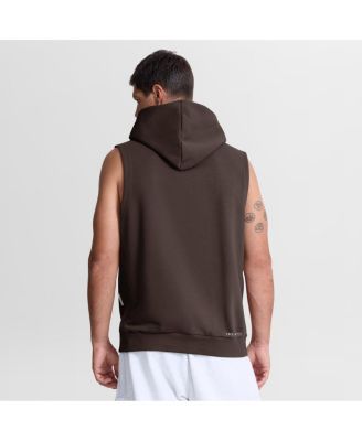 Men's Brown San Diego Padres Authentic Collection Standard Issue Dri-FIT Sleeveless Hoodie