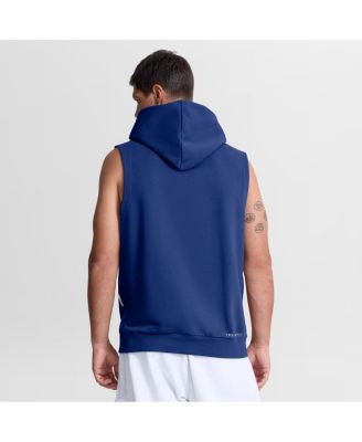Men's Royal Chicago Cubs Authentic Collection Standard Issue Dri-FIT Sleeveless Hoodie