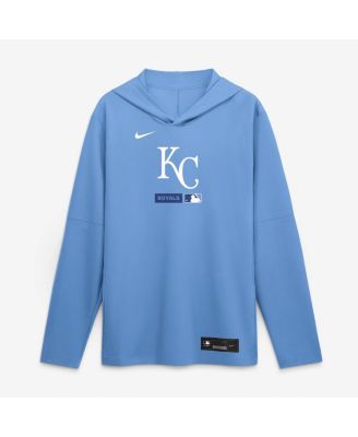 Men's Light Blue Kansas City Royals Authentic Collection Dri-FIT Long Sleeve Hoodie