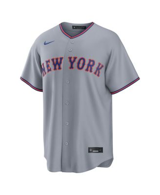 Men's Francisco Lindor Gray New York Mets Road Replica Jersey