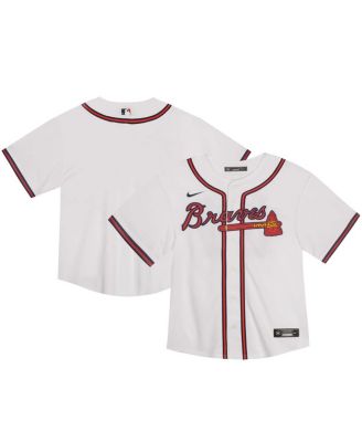 Toddler White Atlanta Braves Home Game Jersey