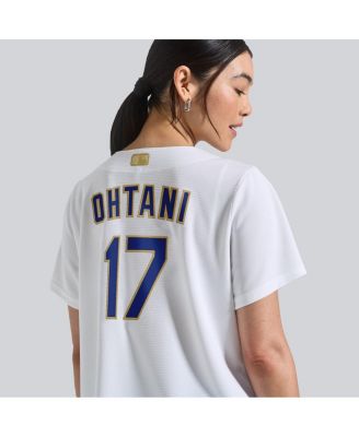 Women's Shohei Ohtani White Los Angeles Dodgers 2026 Gold Collection Stadium Jersey