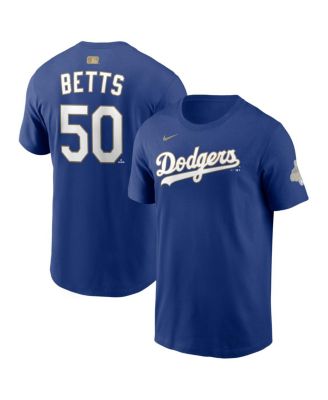 Men's Mookie Betts Royal Los Angeles Dodgers 2026 Gold Collection Name & Number T-Shirt