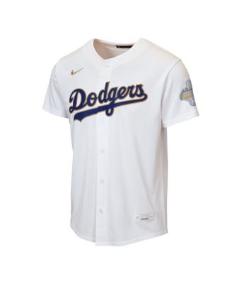 Big Boys and Girls White Los Angeles Dodgers 2026 Gold Collection Home Replica Jersey