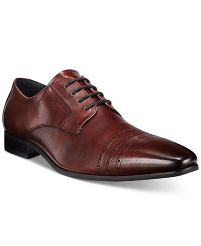 Bar III Men's Saxon Triple Cap Toe Oxfords, Only at Macy's