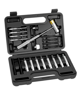 Punch Set Roll Pin Tools Steel Hammer Machinery Maintenance Organizer Storage Container