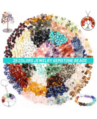 1660pcs Crystal Beads Ring Making Kit for Adults Women DIY Jewelry Supplies 28 Colors