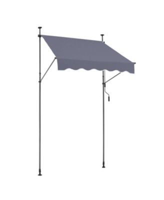 59 x 47in Retractable Patio Awning Sunshade Shelter for Patio and Balcony