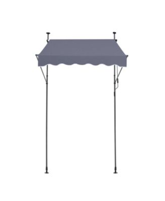 59 x 47in Retractable Patio Awning Sunshade Shelter for Patio and Balcony