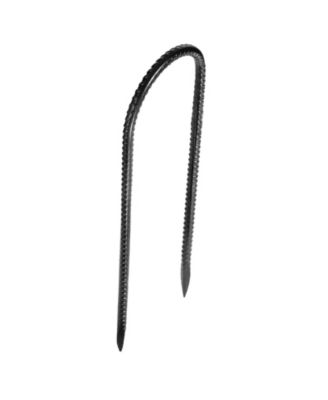 12-in Galvanized Steel Rebar Stakes Ground Anchors for Fencing and Tents