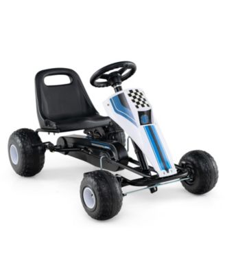 4 Wheel Kids Go Kart Pedal Ride On with Steering Wheel and Safe Brake