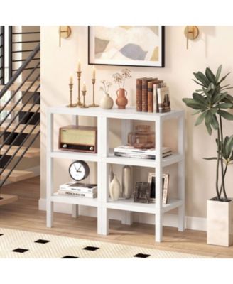 6-Tier Modular Plastic Storage Shelves for Living Room, Kitchen and Bathroom