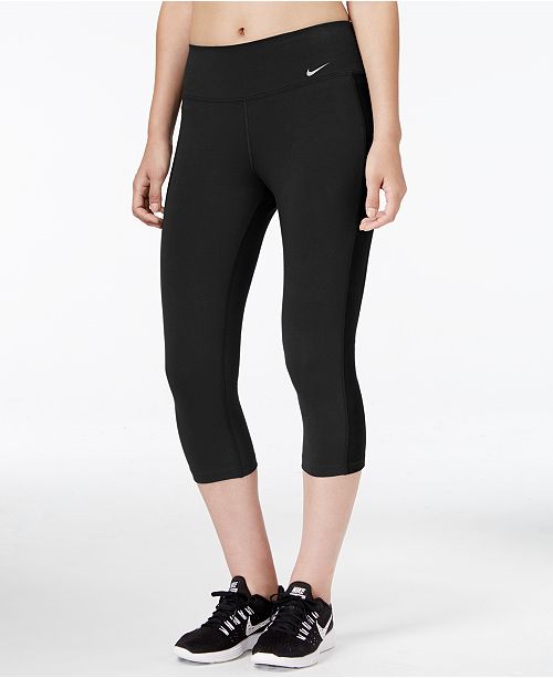 Nike Legend Dri-FIT Cotton-Blend Capri Leggings & Reviews - Pants ...