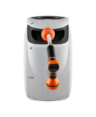 Wall-Mounted Retractable Hose Reel 130 ft x 1/2in with 9-Pattern Nozzle