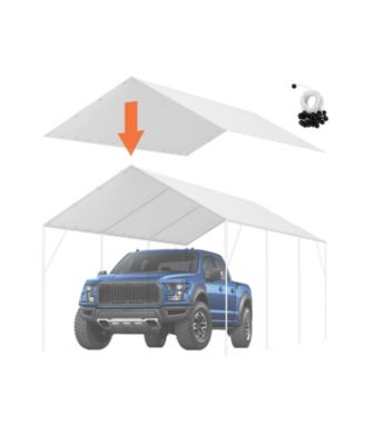 10 x 20 ft Carport Replacement Canopy Cover Waterproof UV Protection