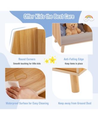 5-Cube Kids Bookshelf and Toy Organizer with Anti-Tipping Kits